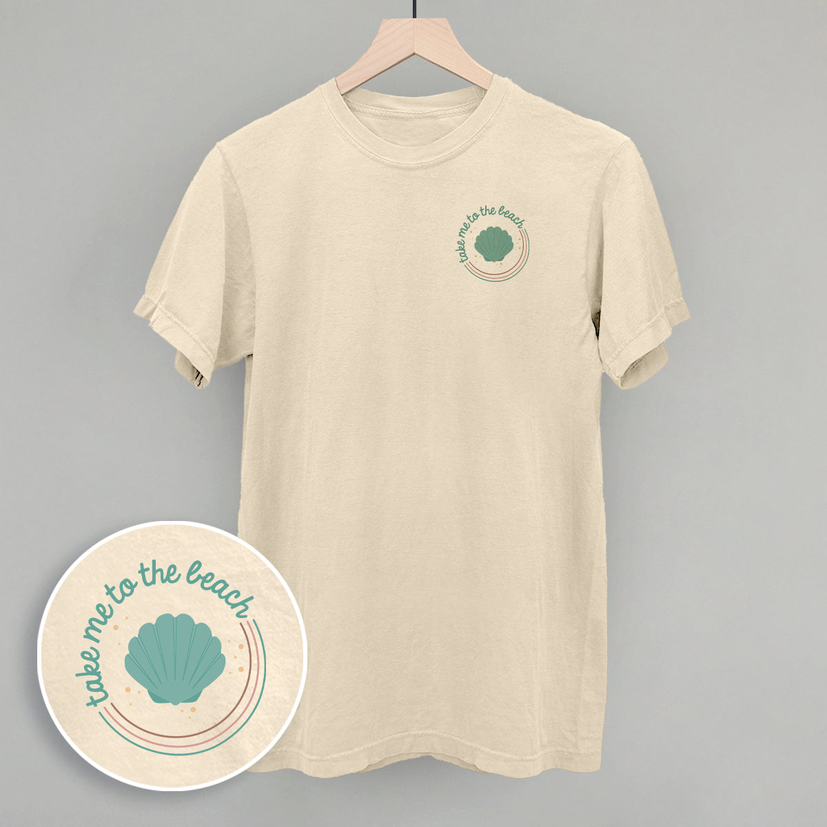 Take Me To The Beach Seashell (Left Chest)