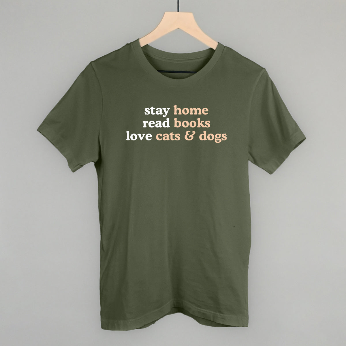 Stay Home Read Books Love Cats & Dogs
