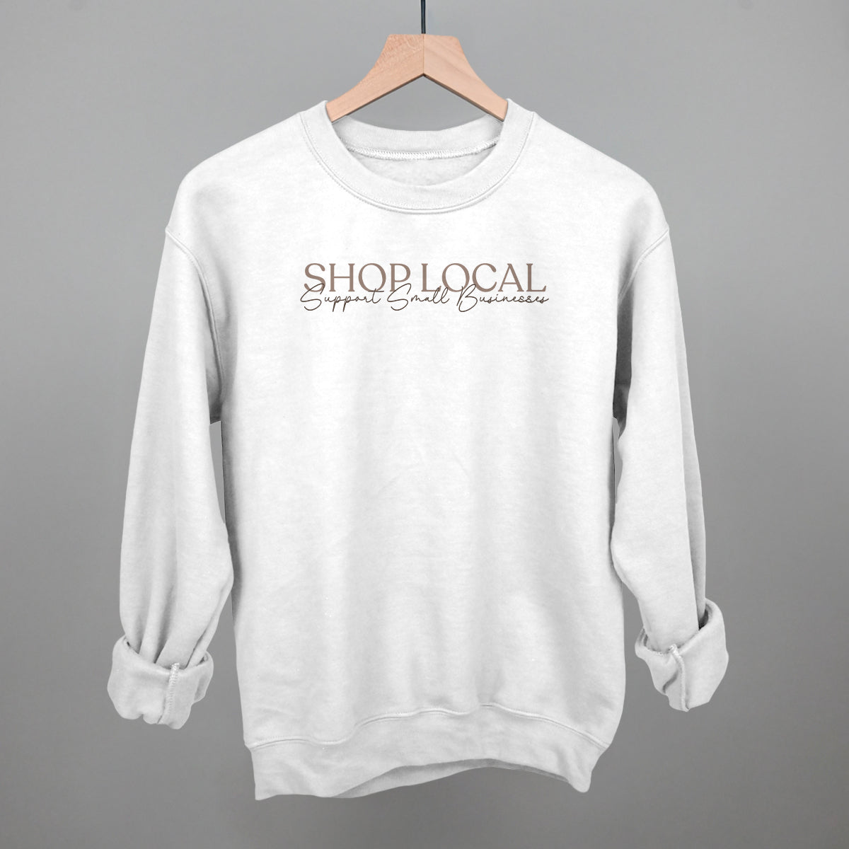 Shop Local Support Small Businesses (Tan)