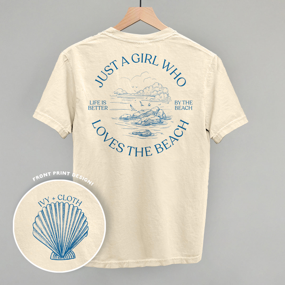 Just A Girl Who Loves The Beach (Back Print)