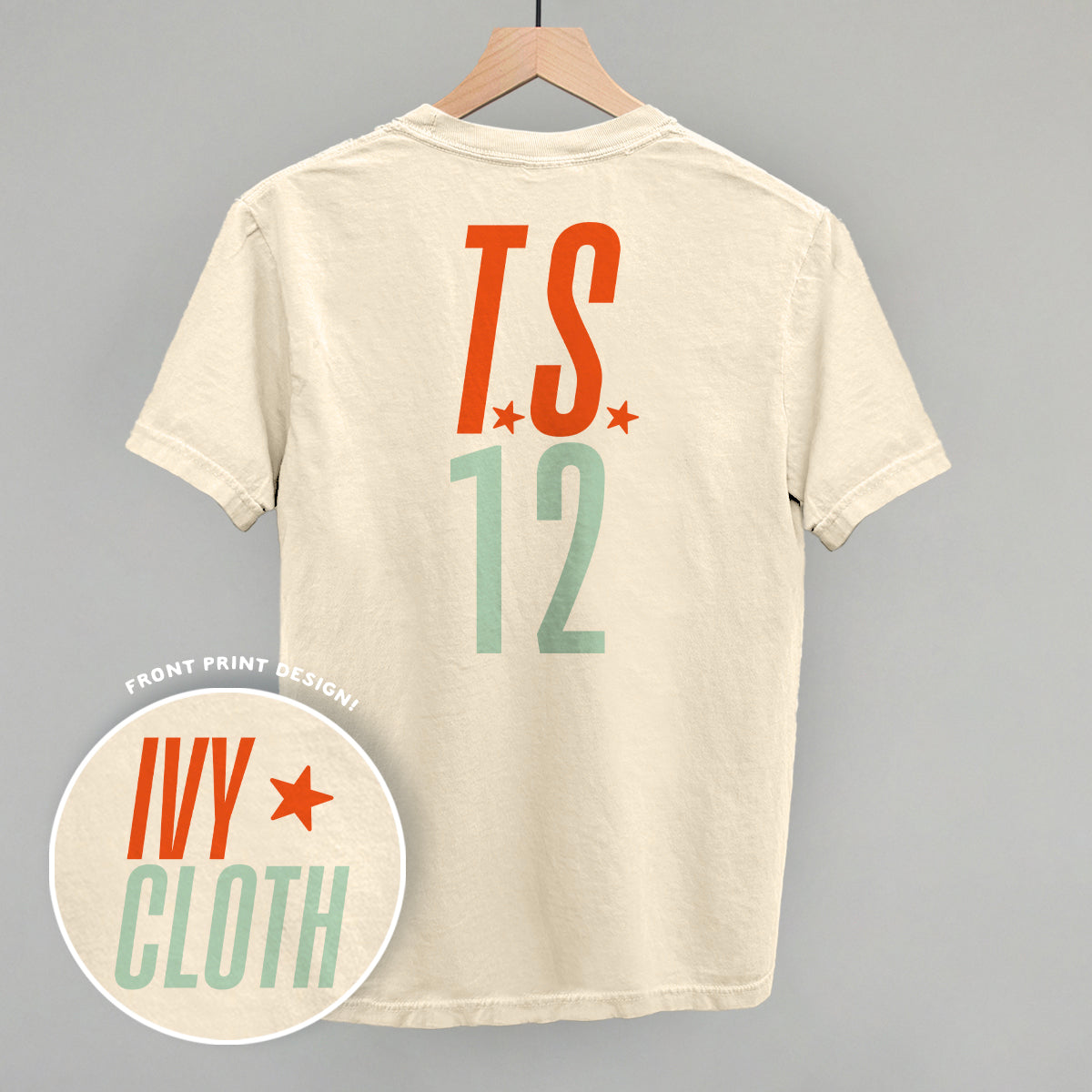 TS 12 (Orange + Mint) (Back Print)