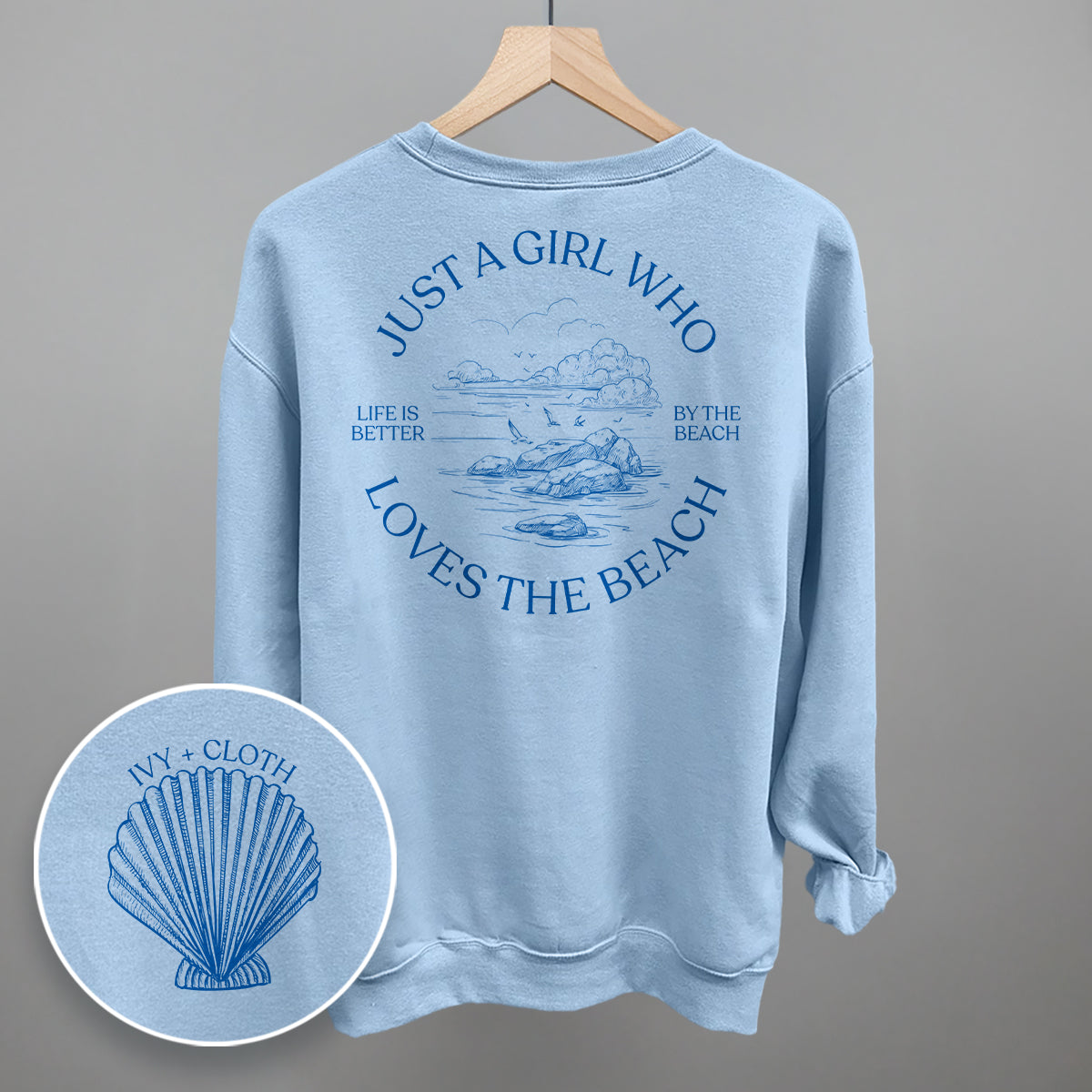Just A Girl Who Loves The Beach (Back Print)