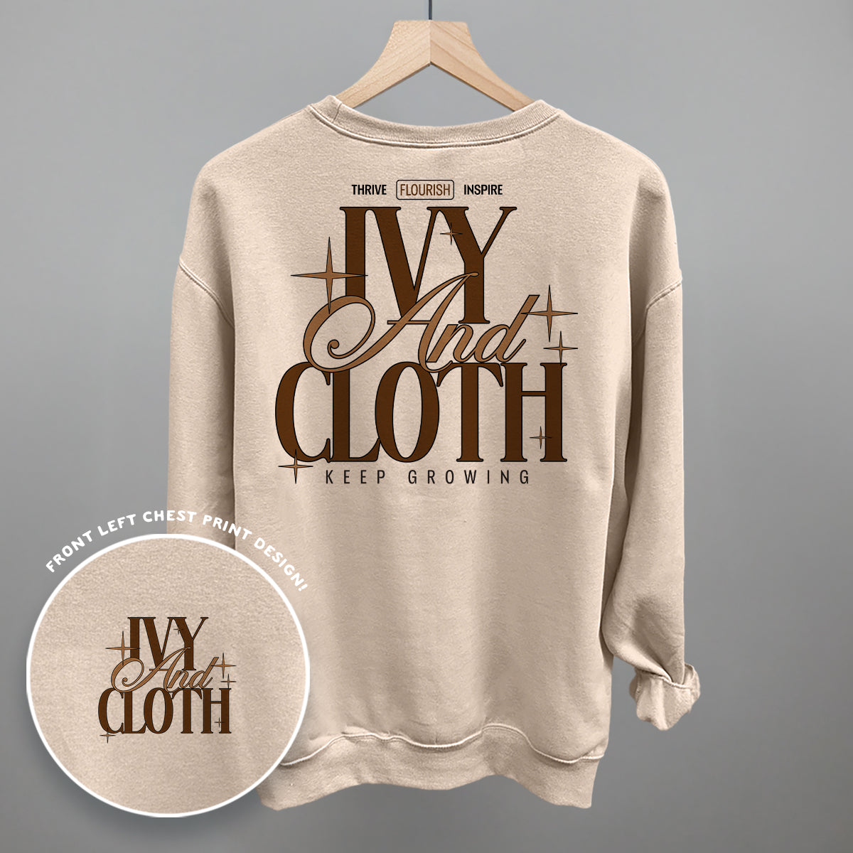 Ivy And Cloth Branded Sparkles (Back Print)