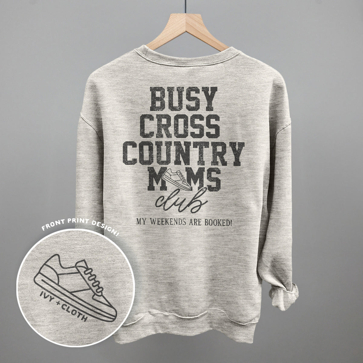 Busy Cross Country Moms Club (Back Print)