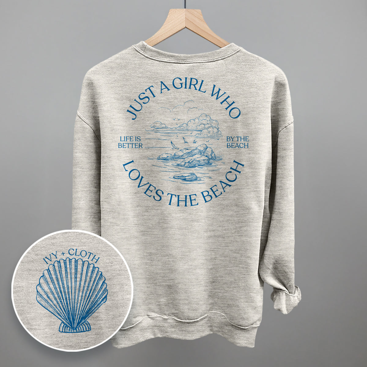 Just A Girl Who Loves The Beach (Back Print)