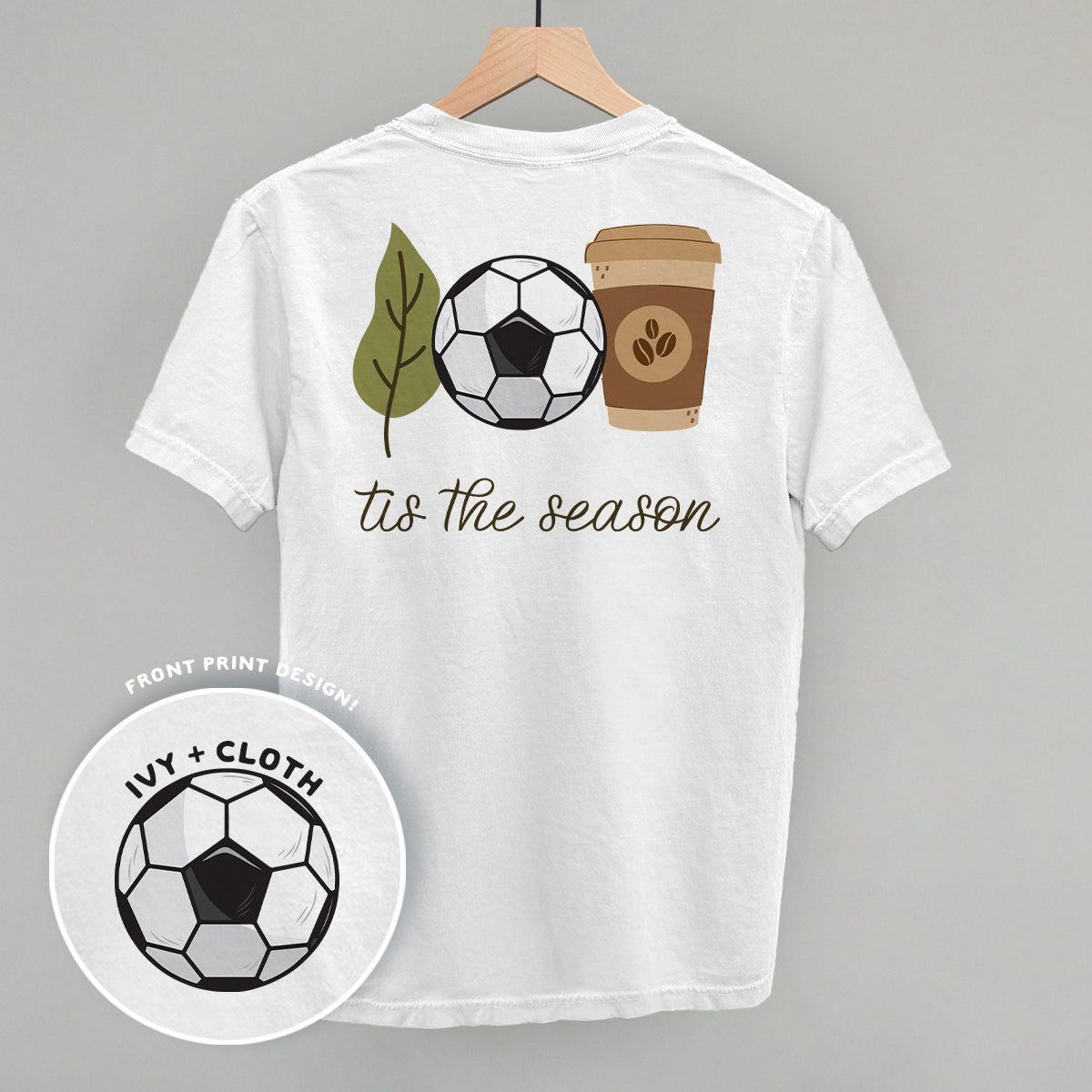 Tis The Season Soccer Doodle (Back Print)