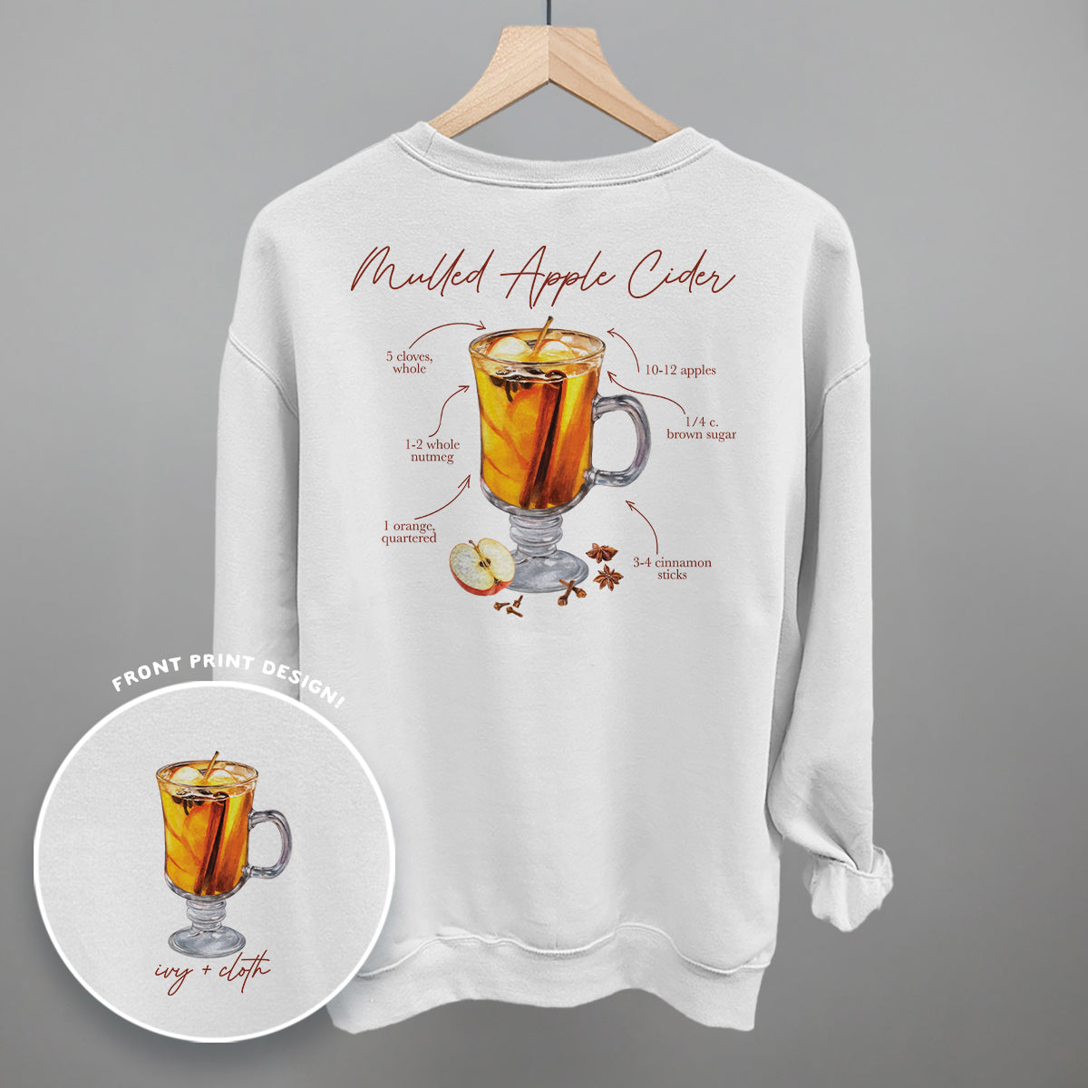 Mulled Apple Cider Recipe (Back Print)