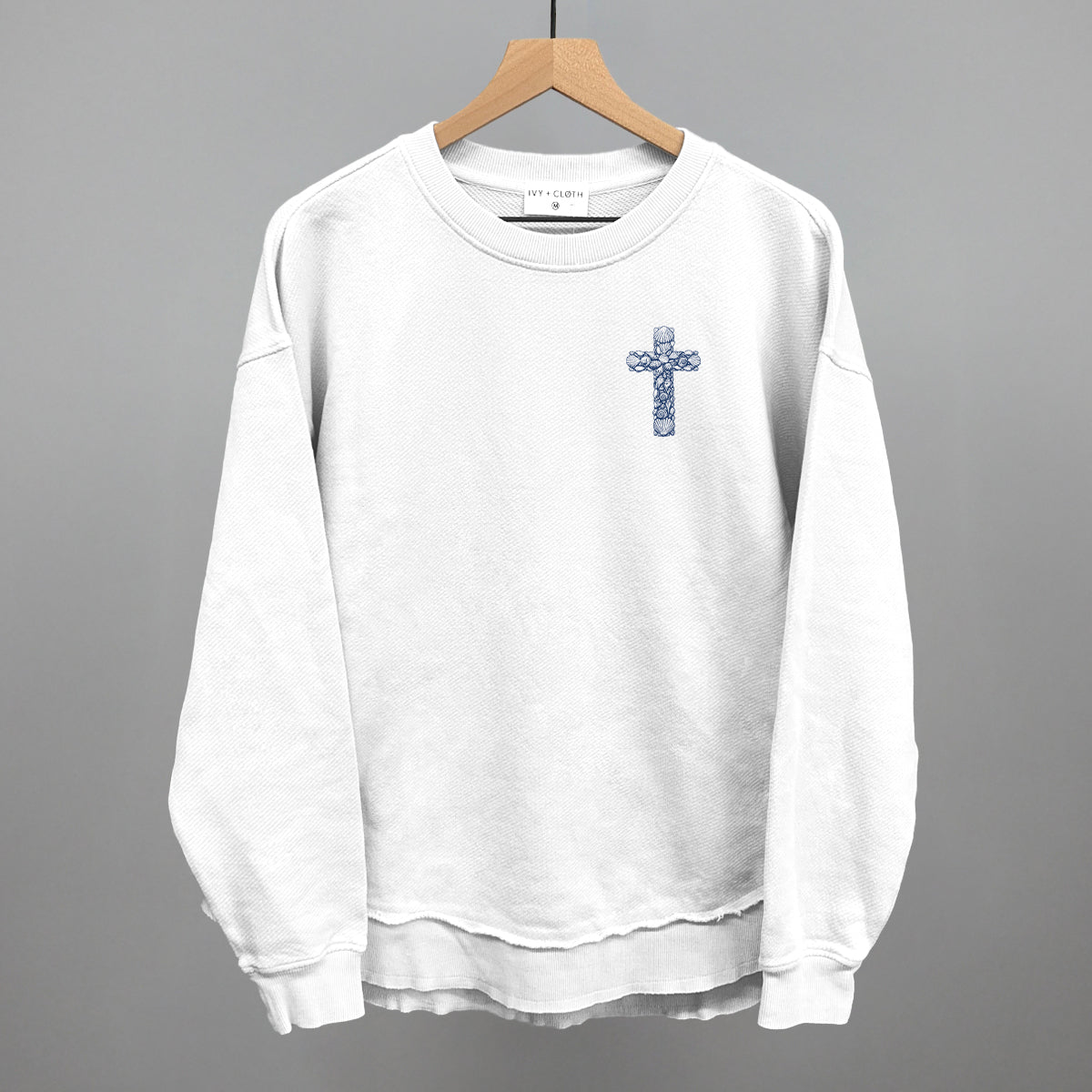 Seashell Cross (Left Chest)