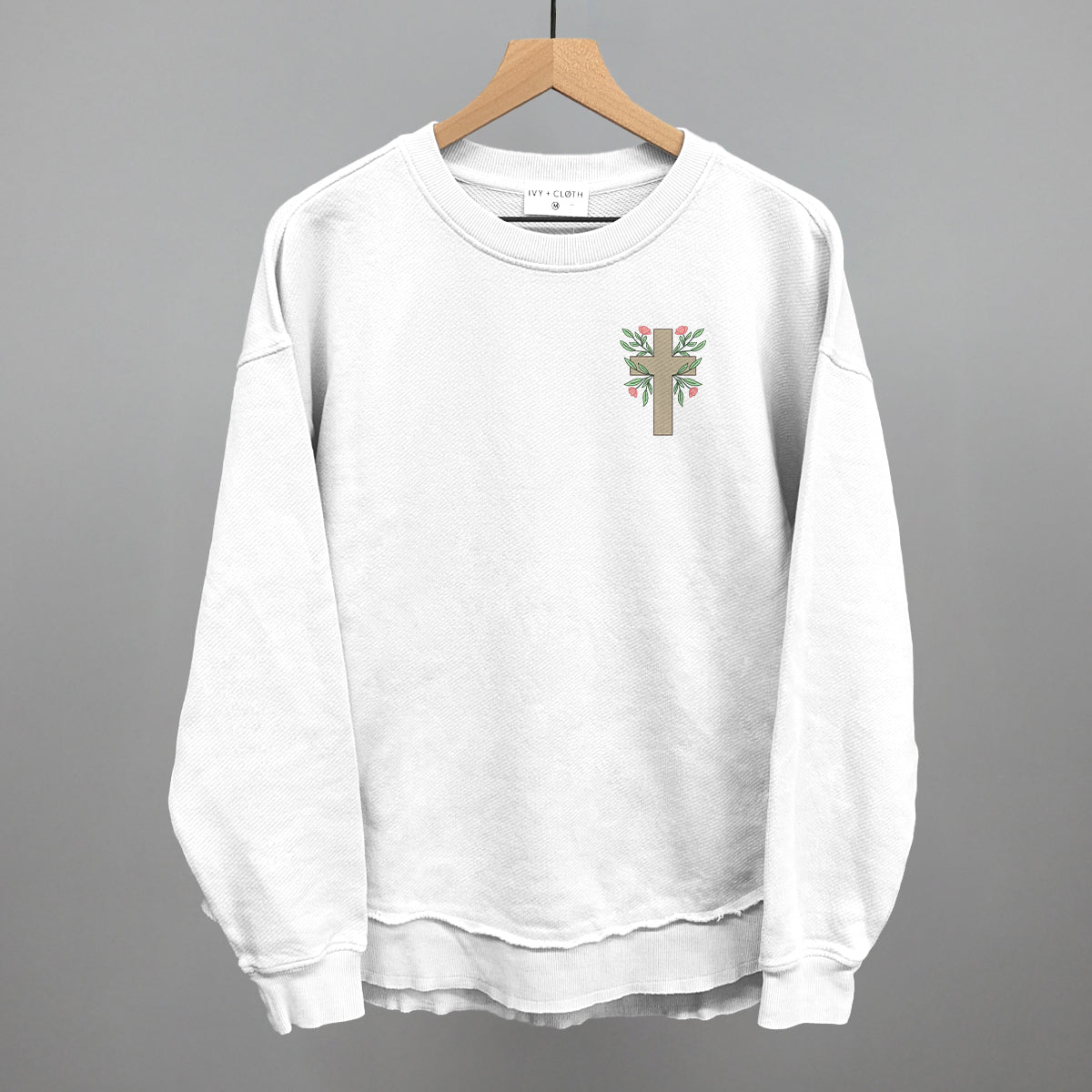 Floral Cross (Left Chest)