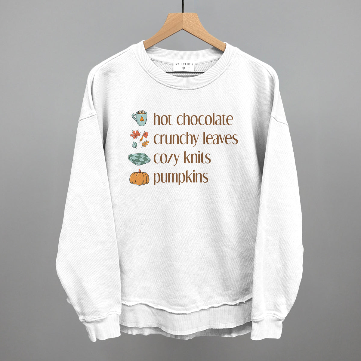 Hot Chocolate, Crunchy Leaves, Cozy Knits, Pumpkins