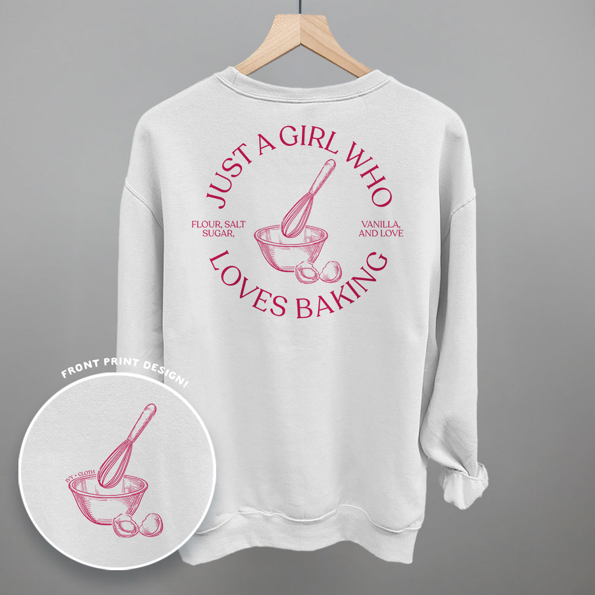 Just A Girl Who Loves Baking (Back Print)