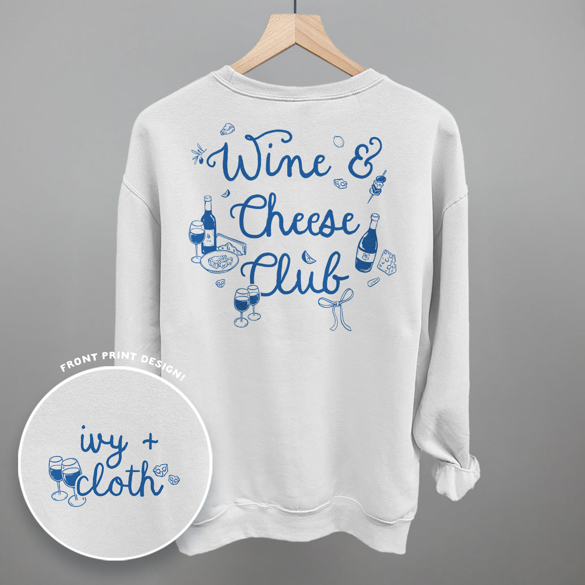 Wine & Cheese Club (Back Print)