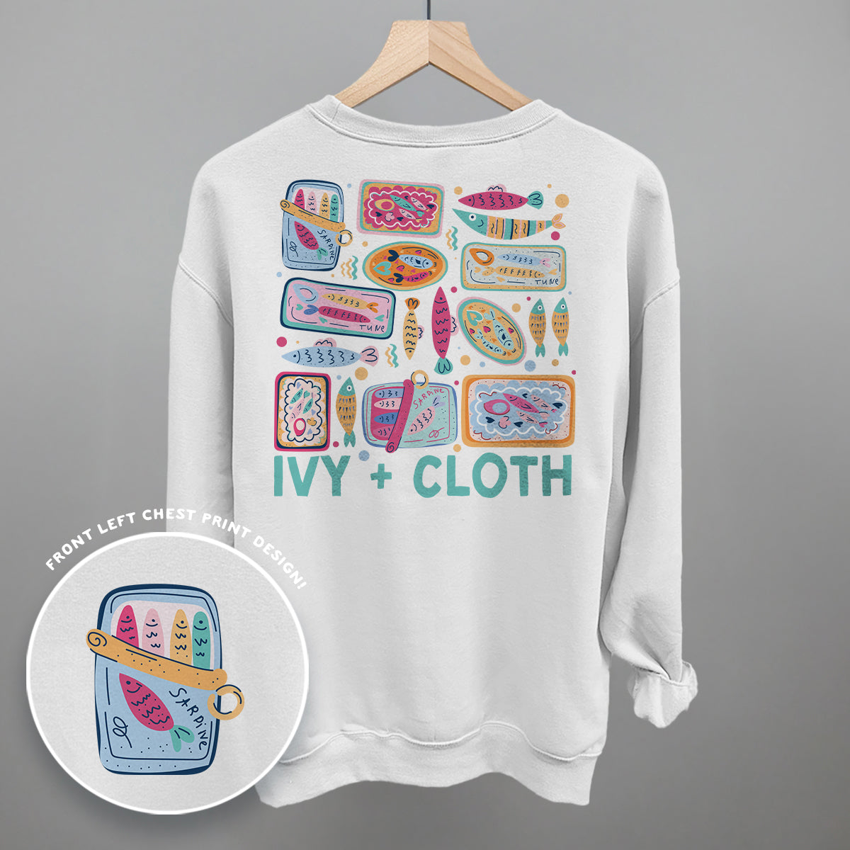 Colorful Sardine Doodles (Back Print)