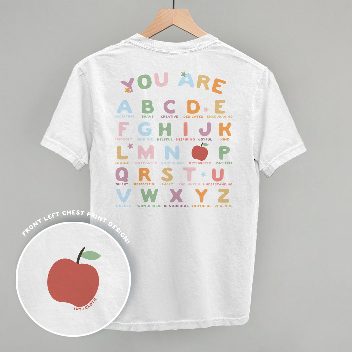 You Are (Alphabet Letters) (Back Print)