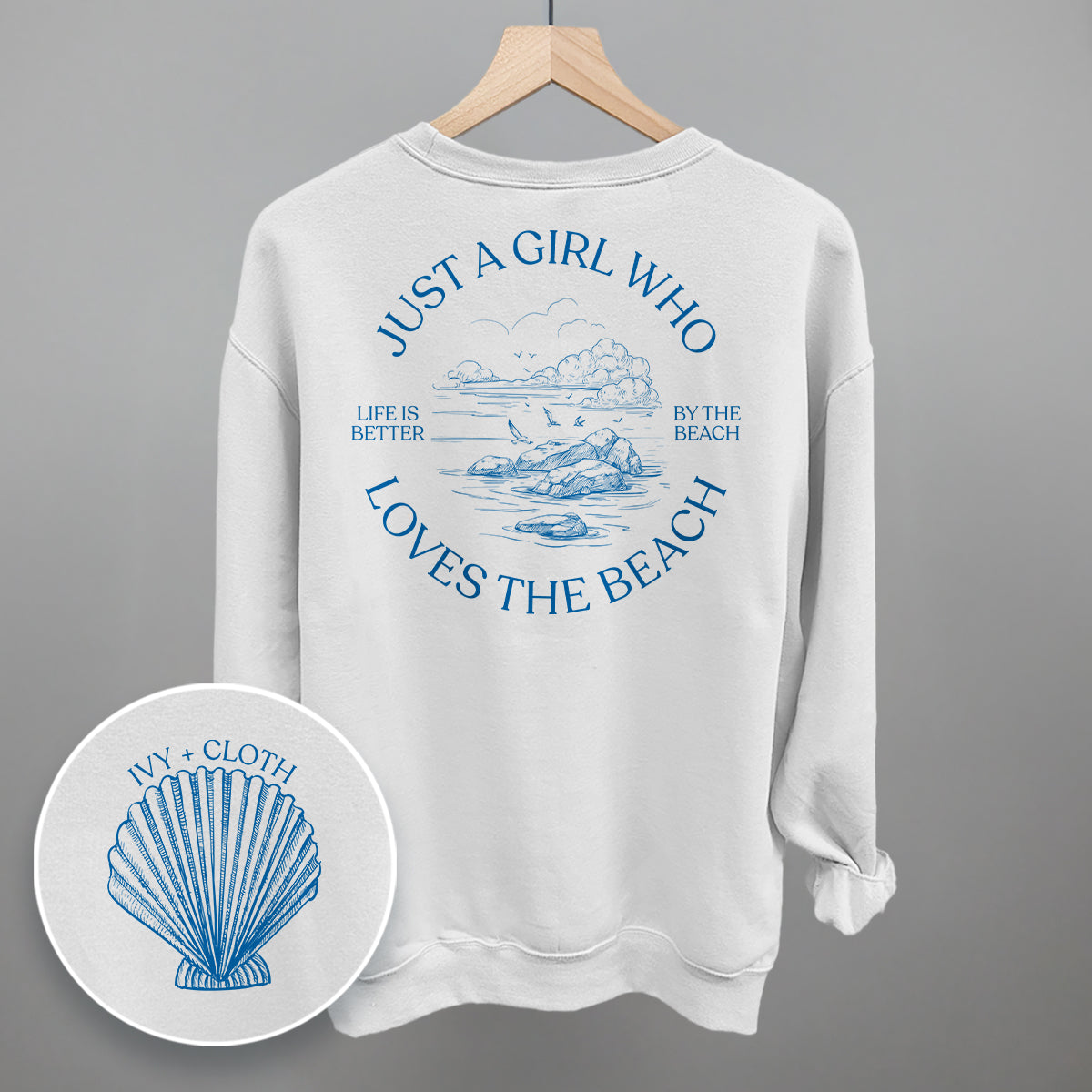 Just A Girl Who Loves The Beach (Back Print)