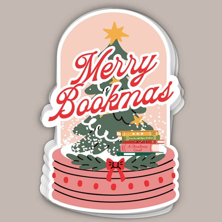Merry Bookmas Snowglobe (Decal)