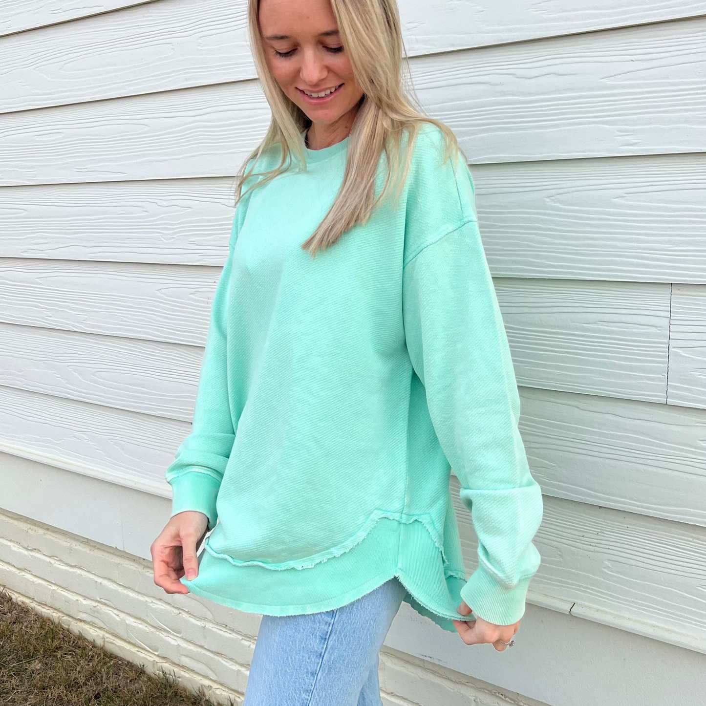 Beach Glass Oversized Terry Poncho