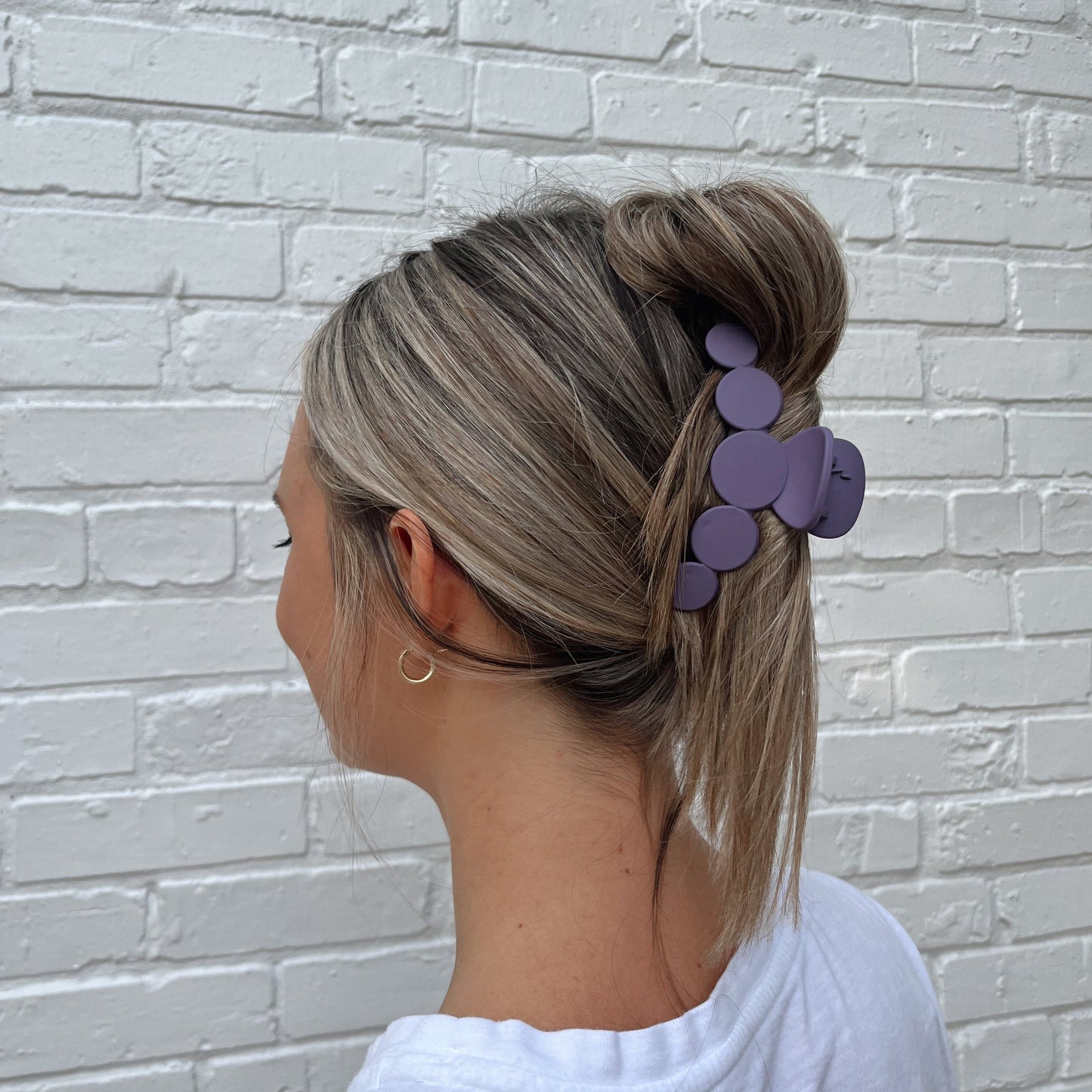 Lavender Haze Circles Claw Clip