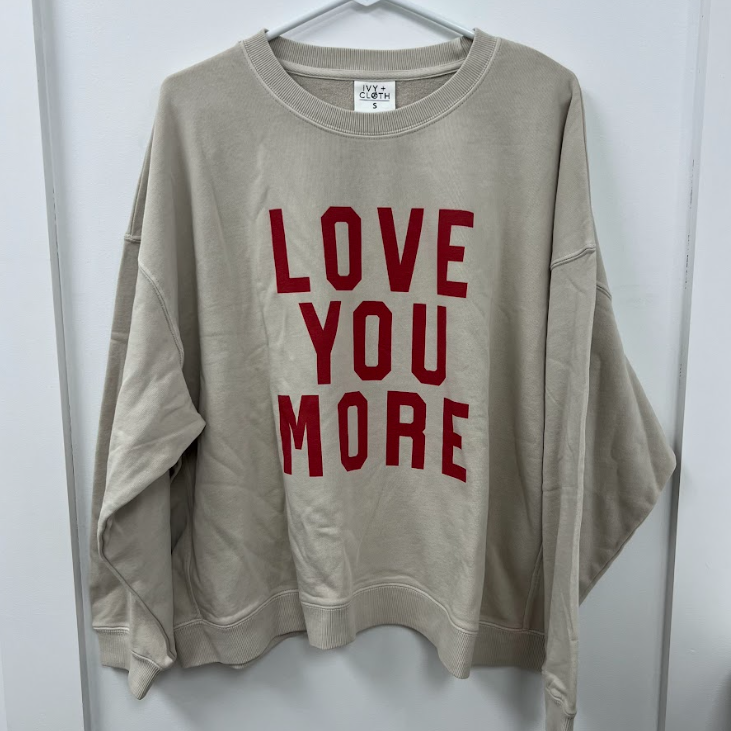 Love You More Collegiate - S- WH SALE