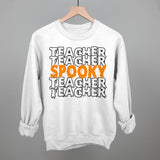Spooky Teacher Outline