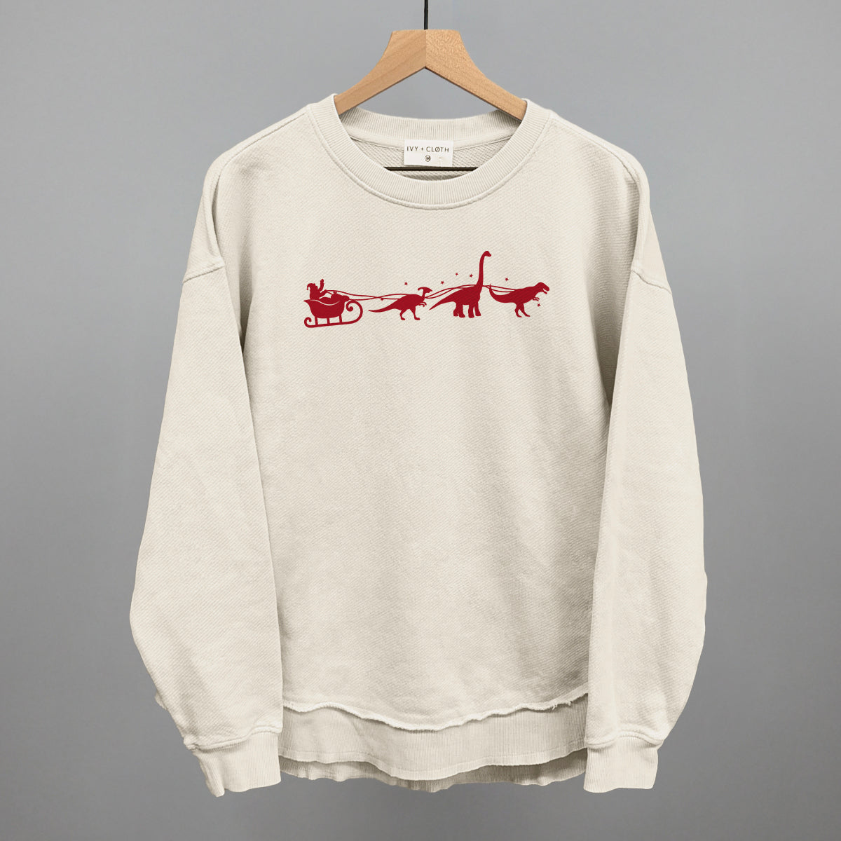 Dinosaurs And Santa's Sleigh
