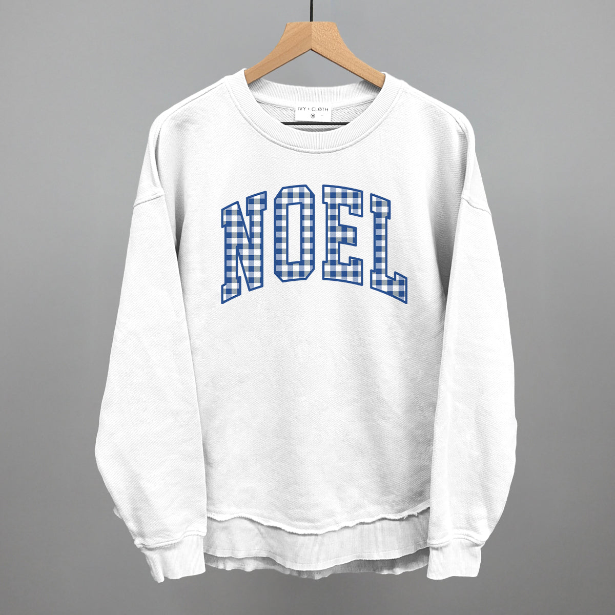 Noel Blue Gingham Arch