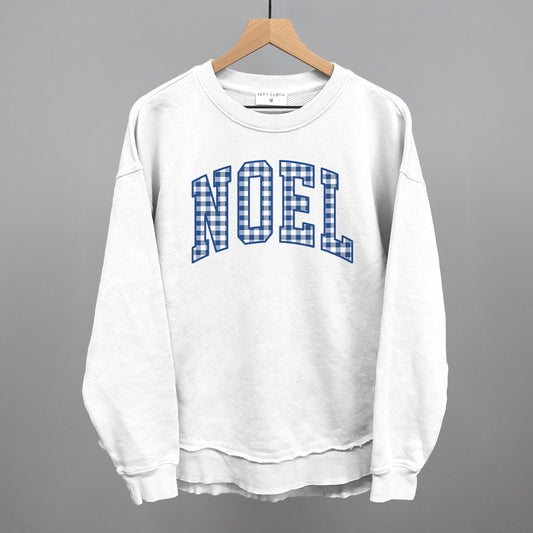 Noel Blue Gingham Arch