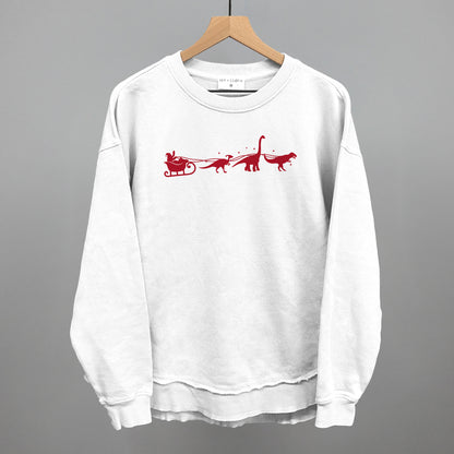 Dinosaurs And Santa's Sleigh