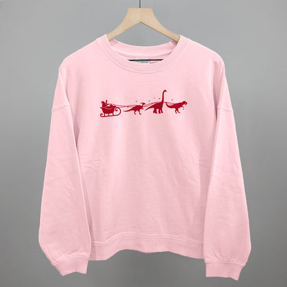 Dinosaurs And Santa's Sleigh
