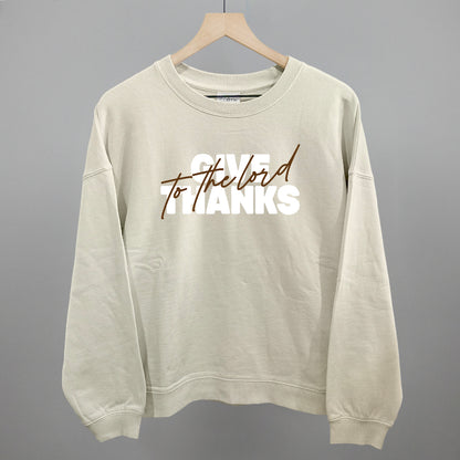 Give Thanks To The Lord Script Overlay