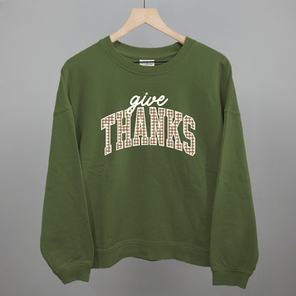Give Thanks Gingham Arch