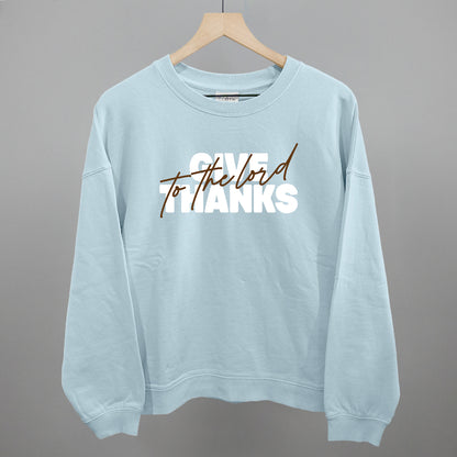 Give Thanks To The Lord Script Overlay