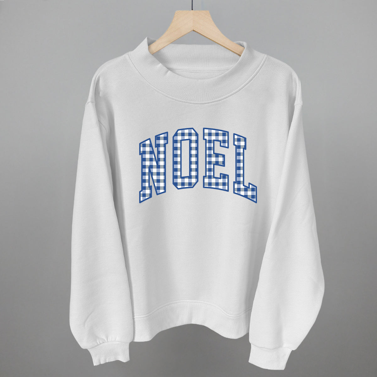 Noel Blue Gingham Arch