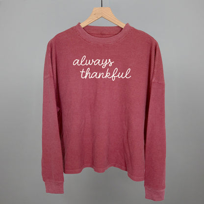 Always Thankful Script