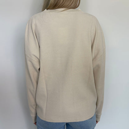 Tapioca Relaxed Waffle Long Sleeve