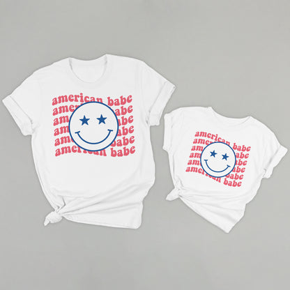 American Babe Smiley and Mini Repeated