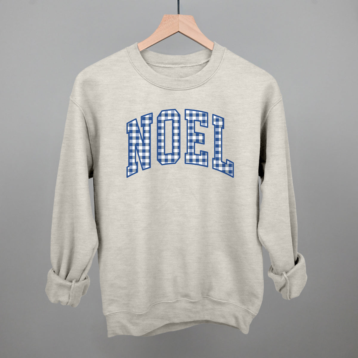 Noel Blue Gingham Arch