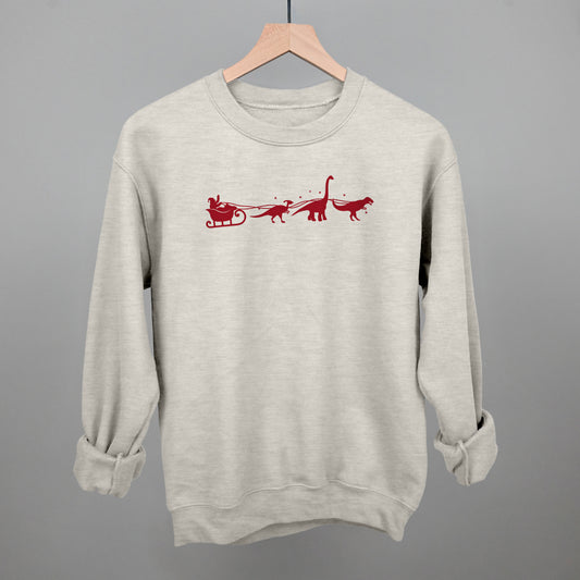 Dinosaurs And Santa's Sleigh