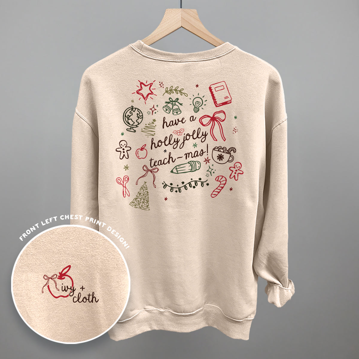 Holly Jolly Teachmas (Back Print)