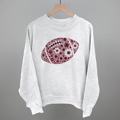 Floral Football Maroon