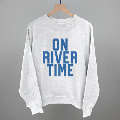 On River Time Block Letters