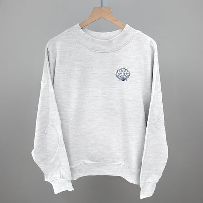 Speckled Seashell (Navy Blue) (Left Chest)