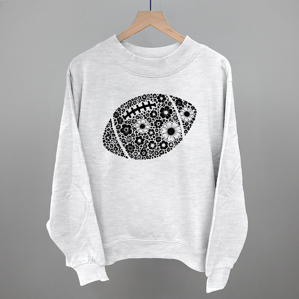 Floral Football Black