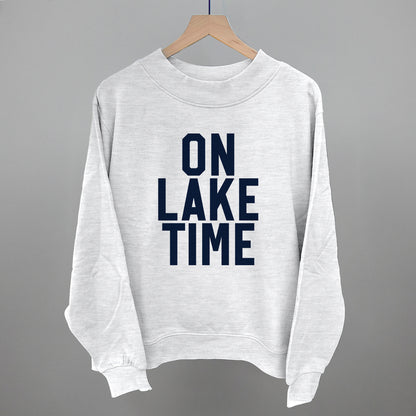 On Lake Time Block Letters