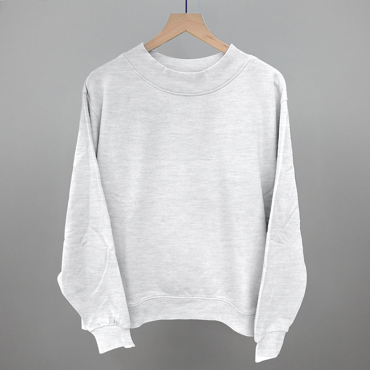Ash Oversized French Terry Mockneck