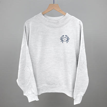 Crab Doodle (Navy Blue) (Left Chest)