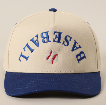 Baseball Upside Down Lettering Hat