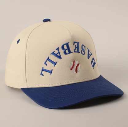 Baseball Upside Down Lettering Hat