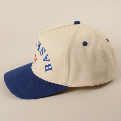 Baseball Upside Down Lettering Hat