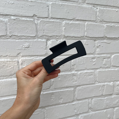 Black Rectangles Claw Clip